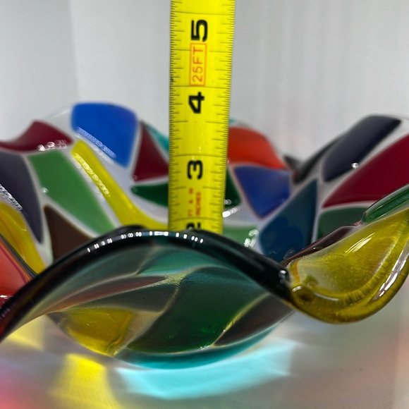 Fused art glass bowl - Picture 9 of 15